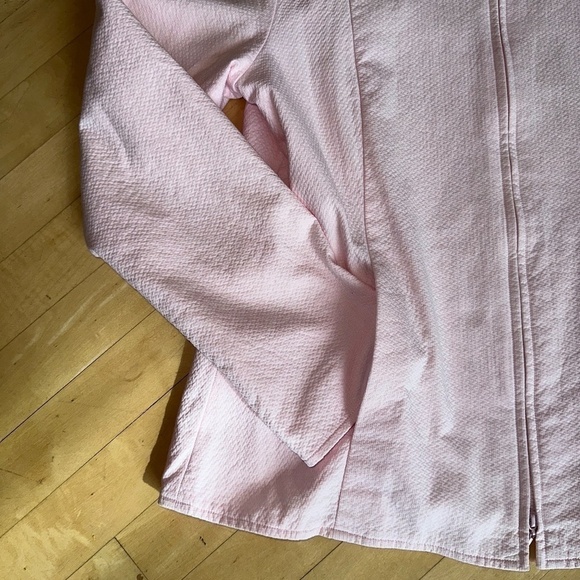 Eileen Fisher Pink high neck zip up jacket, Small JN32 - Picture 3 of 7